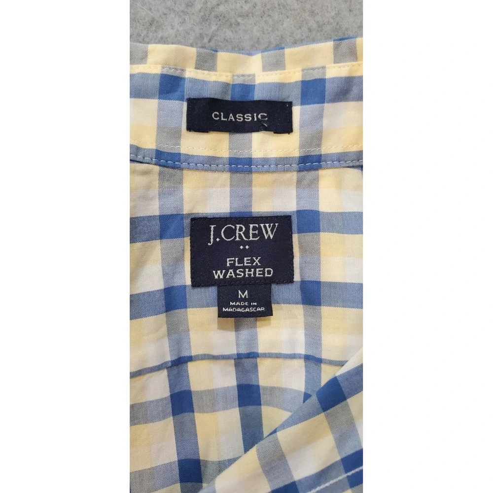 Lot of 2 J. Crew Plaid Button Down Shirts Medium‎ Classic / Slim Untucked